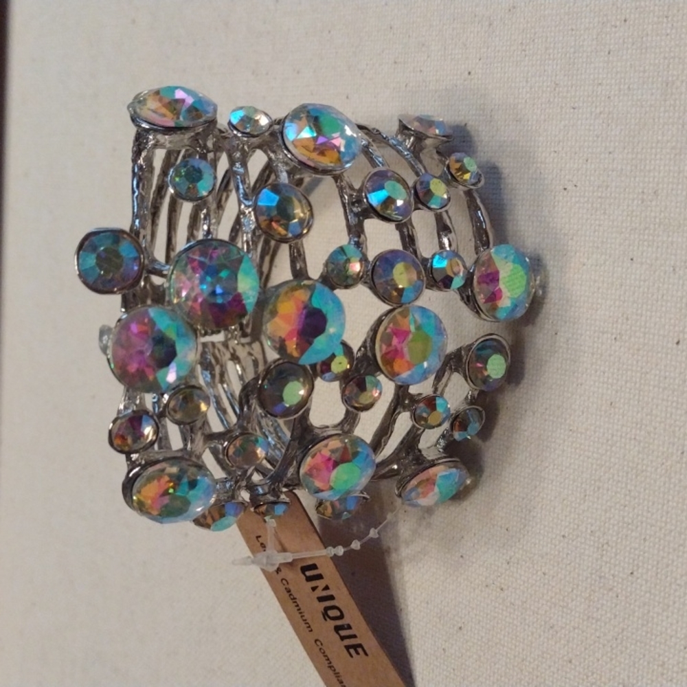 Unique Iridescent/ Oilspill Bracelet